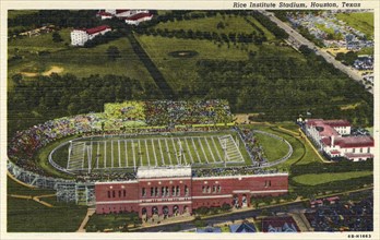 Rice Institute Stadium, Houston, Texas, USA, 1946. Artist: Unknown