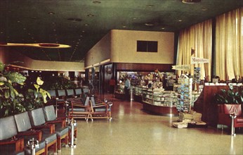 Inside view of Houston International Airport, Houston, Texas, USA, 1957. Artist: Unknown