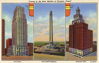 'Giants in the new skyline of Houston, Texas', USA, 1938. Artist: Unknown