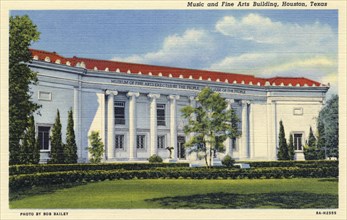 Music and Fine Arts Building, Houston, Texas, USA, 1938. Artist: Unknown