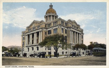 Harris County Court House, Houston, Texas, USA, 1918. Artist: Unknown