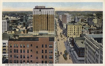 View north from the Carter Building, Houston, Texas, USA, 1918. Artist: Unknown