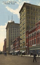 View on Main Street, Houston, Texas, USA, 1918. Artist: Unknown