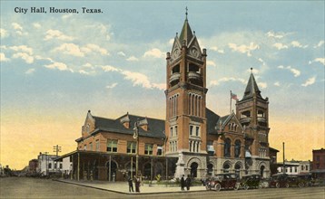 City Hall and Market House, Houston, Texas, USA, 1918. Artist: Unknown