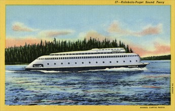 MV 'Kalakala', Puget Sound ferry, Seattle, Washington, USA, 1935. Artist: Unknown