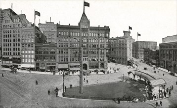 Pioneer Square, Seattle, Washington, USA, 1911. Artist: Unknown