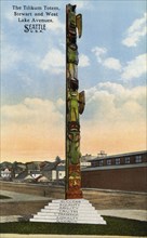 The Tilikum Totem, Seattle, Washington, USA, 1915. Artist: Unknown