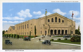 Seattle Civic Auditorium, Washington, USA, 1928. Artist: Unknown