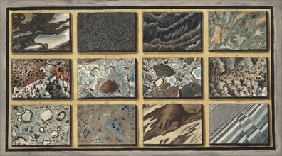 Marble and other mixed stones of Vesuvius polished, 1776.