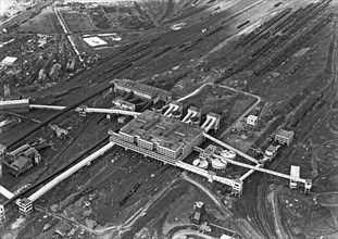 Aerial view of the Manvers coal processing plant, Wath upon Dearne, South Yorkshire, 1964. Artist: Michael Walters