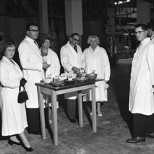 Local dignitaries during an open day at Spillers Foods in Gainsborough, Lincolnshire, 1962.  Artist: Michael Walters