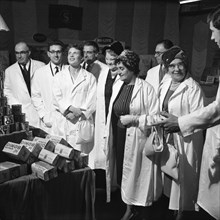 Local dignitaries during an open day at Spillers Foods in Gainsborough, Lincolnshire, 1962.  Artist: Michael Walters
