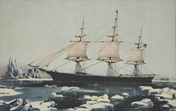 Red Jacket' - In the Ice off Cape Horn, on her passage from Australia, to Liverpool, August 1854.
