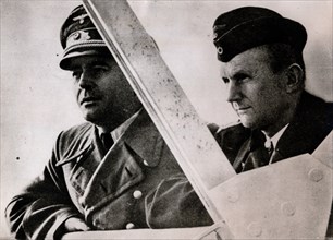 Admiral Karl Dönitz and Reich Minister Albert Speer, Nazi leaders, Berlin, 13 March 1944. Artist: Unknown