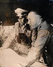 German Generals Erwin Rommel and Walther Nehring, Tunisia, World War II, c1942-c1943. Artist: Unknown