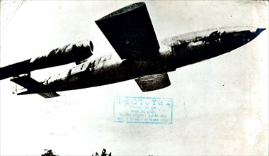 German V-1 flying bomb, World War II, c1944-c1945. Artist: Unknown