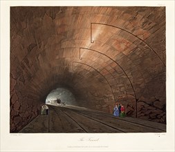 The Tunnel, published 1831 (hand coloured engraving)