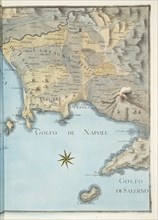 Map of the Gulf of Naples and surrounding area, 1776.