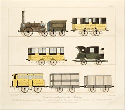 'Coaches Employed on the Railway', 1831. Artist: Thomas Talbot Bury.
