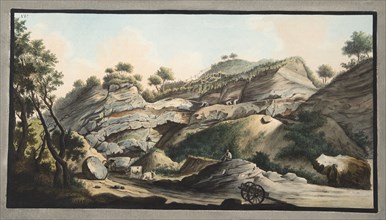 Section of a part of the cone of the Mountain of Somma, 1776.