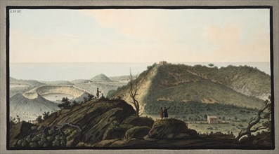 View from the top of Monte Gauro or Barbaro into its crater, 1776.
