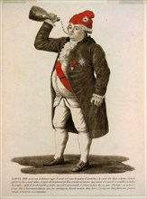 Louis XVI, avoit mis le Bonnet rouge, il avoit crié vive la nation, ? 1792.