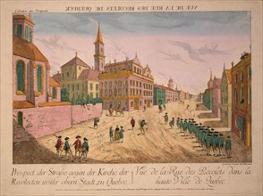 Vuë de la Rue des Recolets de Quebeck, c. 1770s.