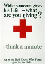 Fundraising Poster for the Red Cross, 1917.