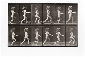 Child running, Plate 469 from Animal Locomotion, 1887 (photograph)