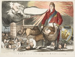 The Cats let out of the bag or the Rats in Dismay, 1811.