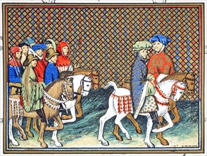 The Dukes of Exeter and Surrey sent by Richard II from Conway castle to Chester ...19th Century.