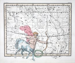 The Constellations (Plate XX) Sagittarius, 1822.