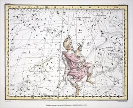 The Constellations (Plate IV) Auriga, Camelopaardalis, Telescopium Herschelli, 1822.
