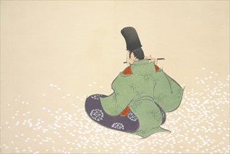 Boshun, from Momoyo-gusa (The World of Things) Vol I, pub.1910 (colour block woodcut)