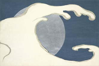 Tatsunami, from Momoyo-gusa (The World of Things) Vol I, pub.1909 (colour block woodcut)
