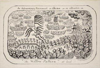 An Extraordinary Movement on China - or - an alteration in 'The Willow Pattern' at last!!, pub. 1853