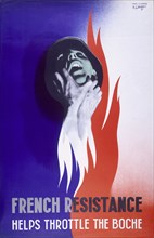 Poster ;French Resistance helps Throttle the Bosch' 1944