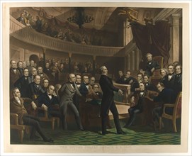 The United States Senate, a.d. 1850, pub. C. 1855   (colour lithograph)