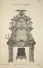 Design for a Chimney Piece ,  pub. 1761 (engraving). Creator: Thomas Chippendale (1718 - 1779) after.