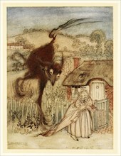 Well! she chuckled, I am in luck!, from English Fairy Tales, pub. 1922 (colour lithograph), 1922 Creator: Arthur Rackham (1867 - 1939).
