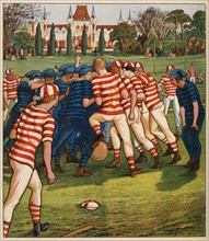 Football, from British Sports and Games, pub. C. 1880. Creator: English School (19th Century).