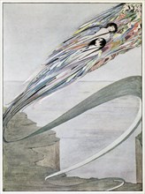I am born of a thousand storms, and grey with the rushing rains, from The Year's at The Spring, 1920 Creator: Harry Clarke (1889 - 1931).