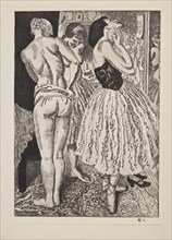 Three Graces of the Ballet, pub. 1927. Creator: Laura Knight (1877 - 1970).