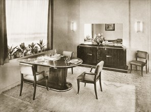 Dining Room from Ensembles Mobiliers, pub. 1937. Creator: French Photographer (20th century).