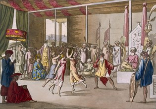 Cochin Chinese drama, from 'Costume dei...', c1820s-30s.  Creator: Angelo Monticelli (1778-1837).