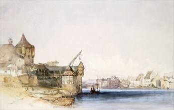 View at Basle, 1842. Creator: John Harper (1809-42).