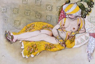 The Yellow Sultana, 1916. Creator: Leon Bakst (1866 - 1924).