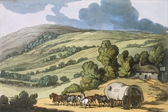Taunton Vale, Somersetshire, pub. 1822. Creator: Thomas Rowlandson (1756-1827).