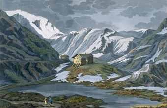 Switzerland: Hospice of St. Bernard in the Alps. Creator: Italian School (19th Century).