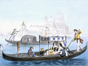 Venetian Gondola, c1850. Creator: Giovanni Battista Cecchini (1804-79).